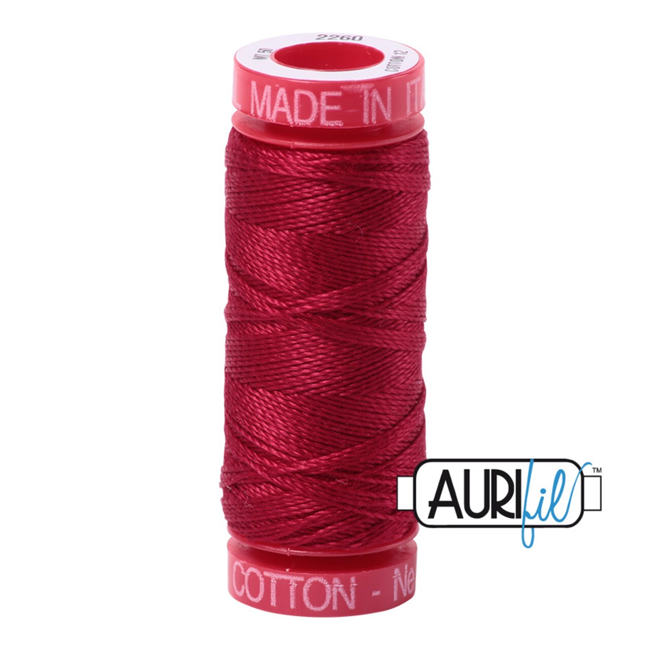 Red Wine (2260) | 12wt Small Spool (50M / 54Y) | Aurifil Thread